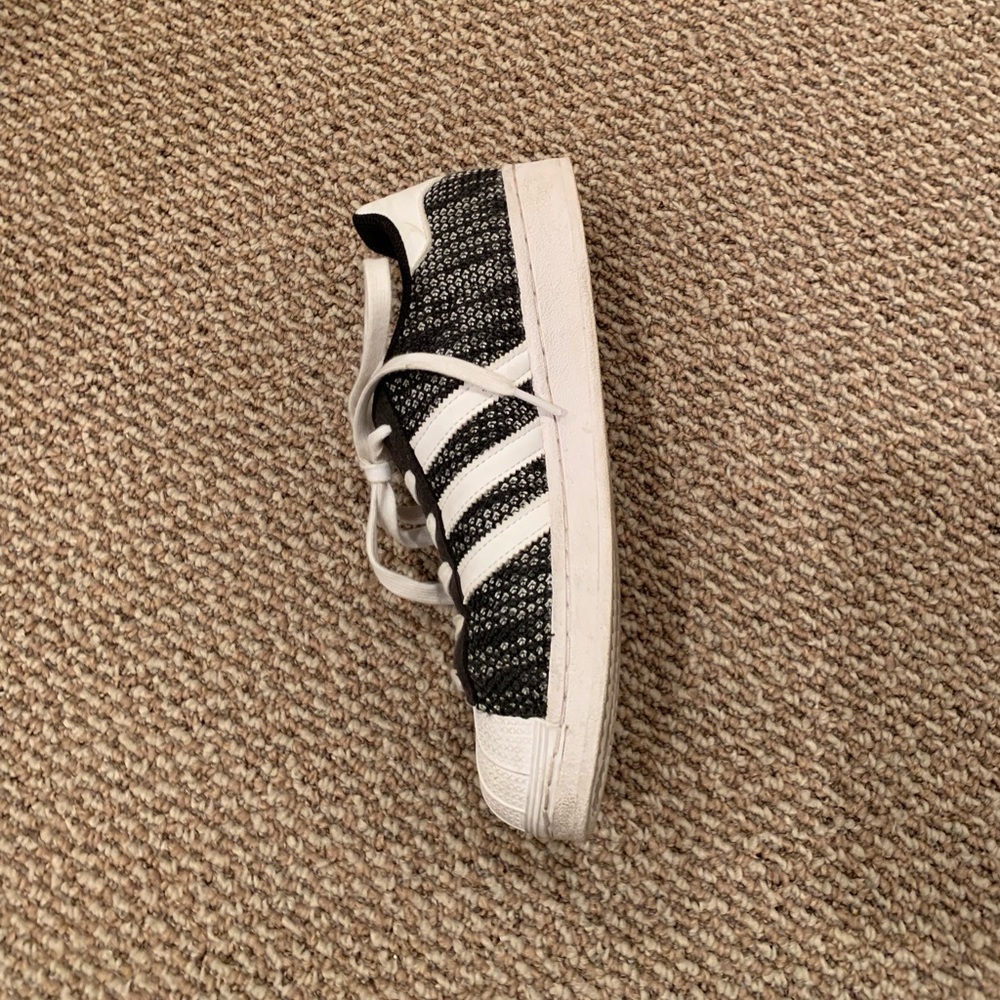 Adidas Superstar custom Black and White